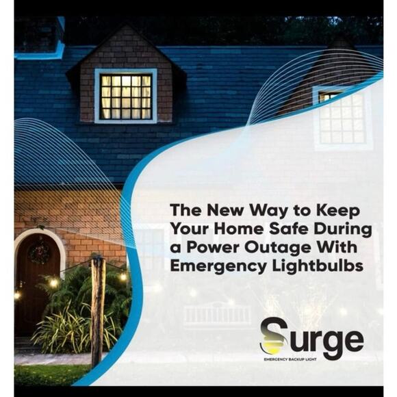 Surgebulb Battery Backup Light Bulb-Emergency Self Rechargeable Support - Picture 6 of 6